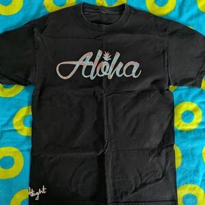 Aloha Black Graphic‎ T-Shirt
